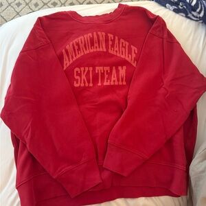 Red American Eagle crewneck.